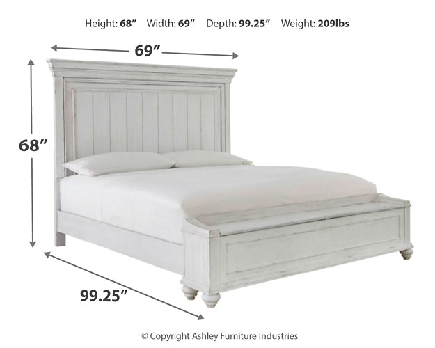 Kanwyn Queen Panel Bed with Storage with Mirrored Dresser, Chest and 2 Nightstands Factory Furniture Mattress & More - Online or In-Store at our Phillipsburg Location Serving Dayton, Eaton, and Greenville. Shop Now.