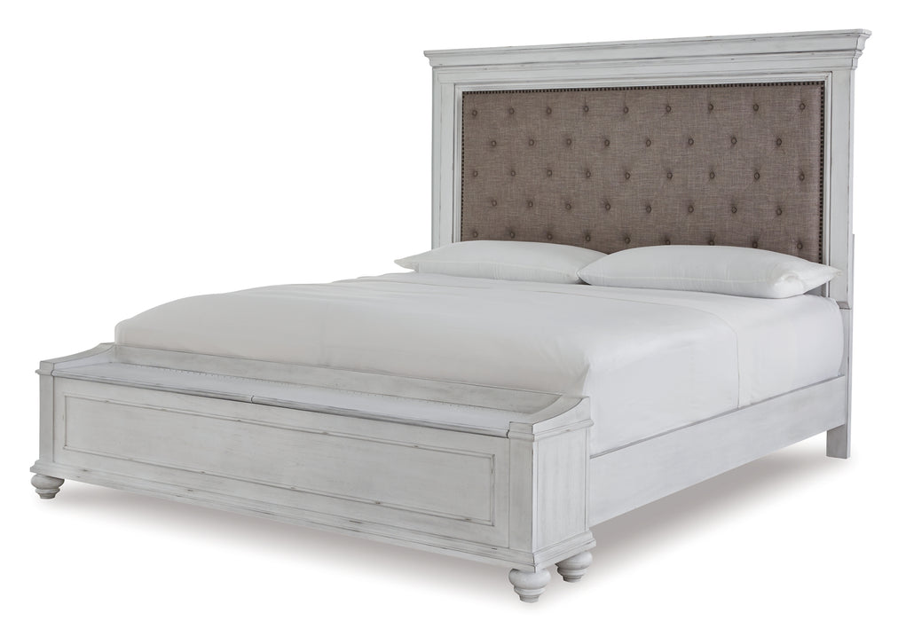 Kanwyn Queen Panel Bed with Storage with Mirrored Dresser, Chest and 2 Nightstands Factory Furniture Mattress & More - Online or In-Store at our Phillipsburg Location Serving Dayton, Eaton, and Greenville. Shop Now.