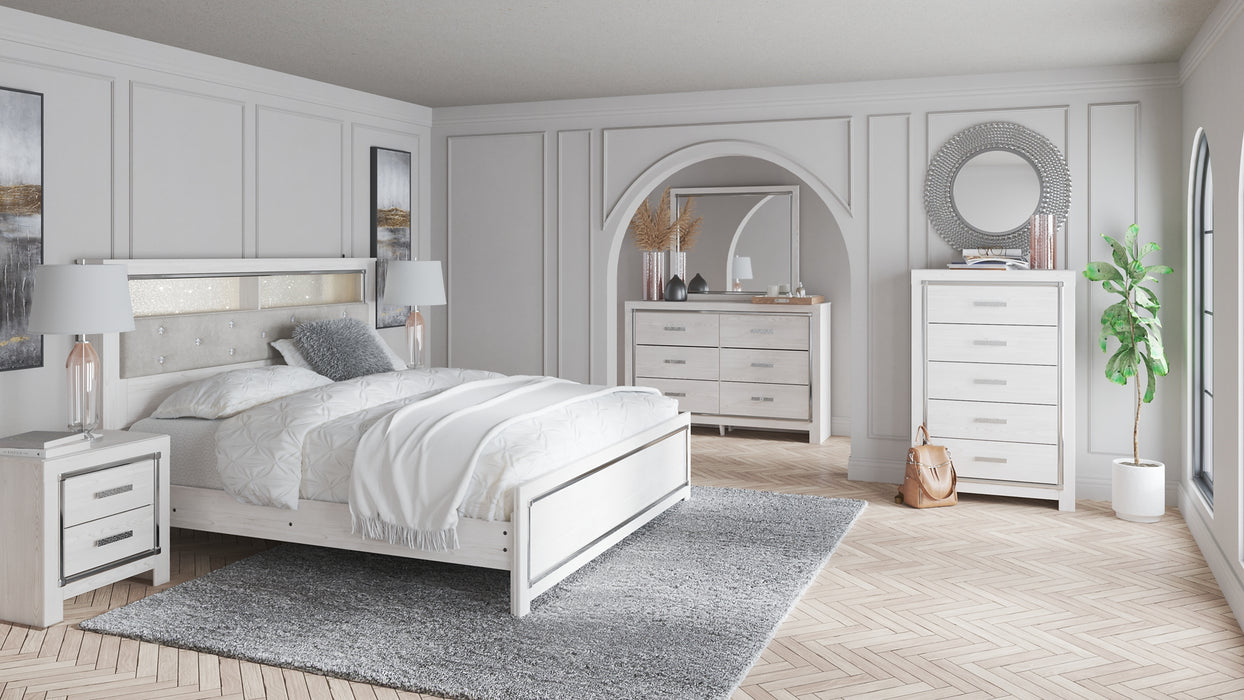 Altyra King Bookcase Headboard with Mirrored Dresser, Chest and 2 Nightstands Factory Furniture Mattress & More - Online or In-Store at our Phillipsburg Location Serving Dayton, Eaton, and Greenville. Shop Now.