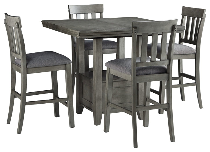 Hallanden Counter Height Dining Table and 4 Barstools Factory Furniture Mattress & More - Online or In-Store at our Phillipsburg Location Serving Dayton, Eaton, and Greenville. Shop Now.