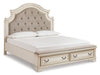 Realyn King Upholstered Bed with Mirrored Dresser Factory Furniture Mattress & More - Online or In-Store at our Phillipsburg Location Serving Dayton, Eaton, and Greenville. Shop Now.