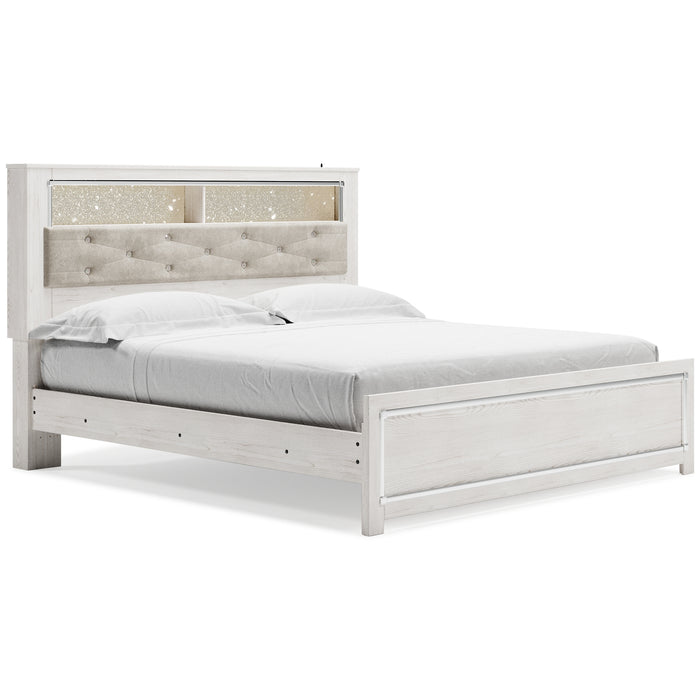Altyra King Panel Bookcase Bed with Mirrored Dresser and 2 Nightstands Factory Furniture Mattress & More - Online or In-Store at our Phillipsburg Location Serving Dayton, Eaton, and Greenville. Shop Now.
