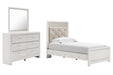 Altyra Twin Panel Bed with Mirrored Dresser Factory Furniture Mattress & More - Online or In-Store at our Phillipsburg Location Serving Dayton, Eaton, and Greenville. Shop Now.