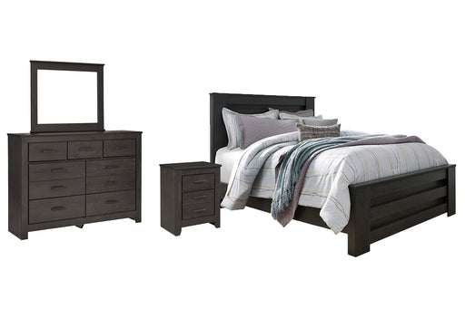 Brinxton Queen Panel Bed with Mirrored Dresser and Nightstand Factory Furniture Mattress & More - Online or In-Store at our Phillipsburg Location Serving Dayton, Eaton, and Greenville. Shop Now.