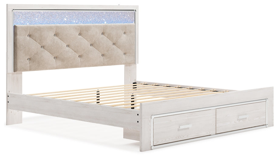 Altyra King Upholstered Storage Bed with Mirrored Dresser and Nightstand Factory Furniture Mattress & More - Online or In-Store at our Phillipsburg Location Serving Dayton, Eaton, and Greenville. Shop Now.