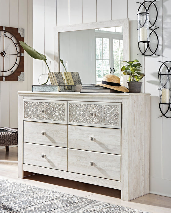 Paxberry Queen Panel Bed with Mirrored Dresser and Nightstand Factory Furniture Mattress & More - Online or In-Store at our Phillipsburg Location Serving Dayton, Eaton, and Greenville. Shop Now.