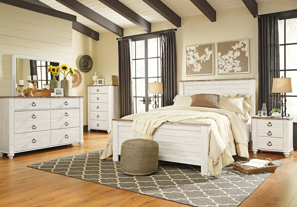 Willowton Two Drawer Night Stand Factory Furniture Mattress & More - Online or In-Store at our Phillipsburg Location Serving Dayton, Eaton, and Greenville. Shop Now.