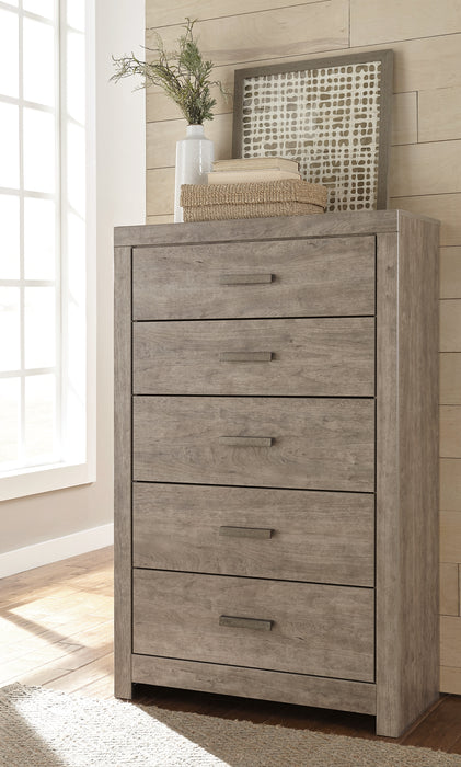 Culverbach Five Drawer Chest Factory Furniture Mattress & More - Online or In-Store at our Phillipsburg Location Serving Dayton, Eaton, and Greenville. Shop Now.