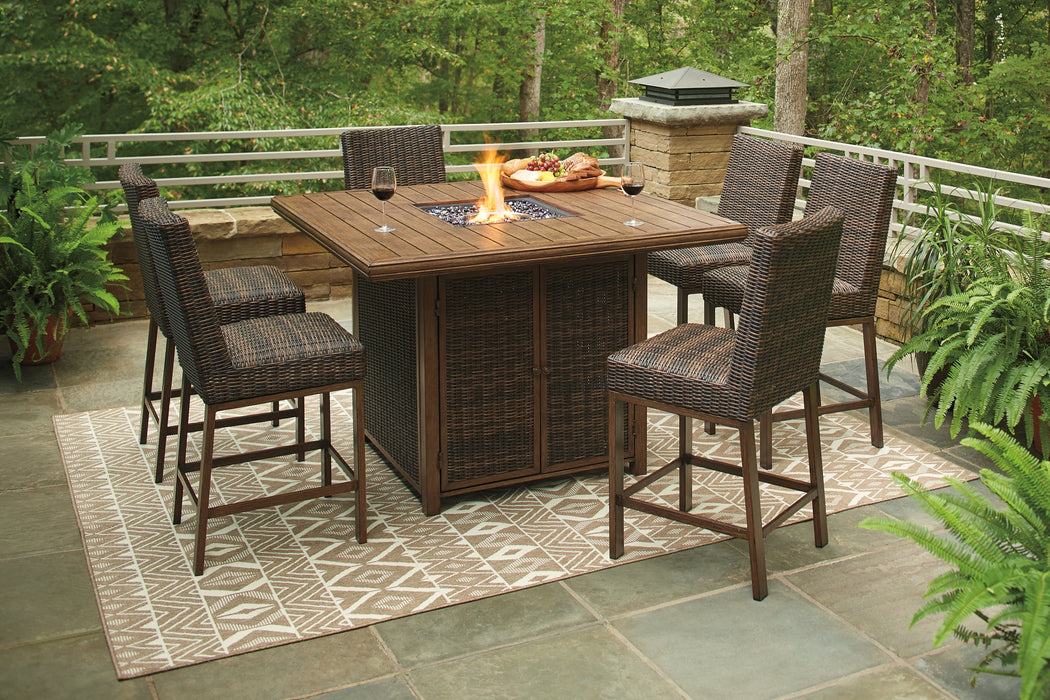 Paradise Trail Outdoor Bar Table and 6 Barstools Factory Furniture Mattress & More - Online or In-Store at our Phillipsburg Location Serving Dayton, Eaton, and Greenville. Shop Now.