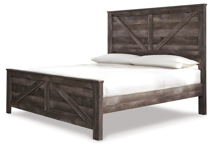 Wynnlow Queen Crossbuck Panel Bed with Dresser Factory Furniture Mattress & More - Online or In-Store at our Phillipsburg Location Serving Dayton, Eaton, and Greenville. Shop Now.