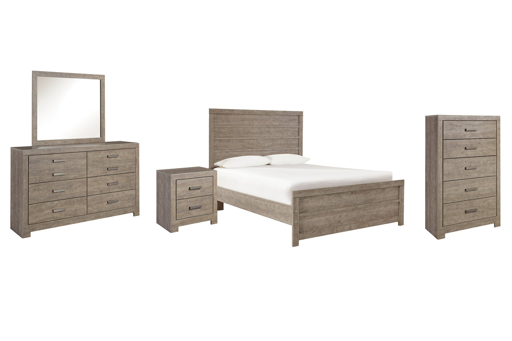 Culverbach Full Panel Bed with Mirrored Dresser, Chest and Nightstand Factory Furniture Mattress & More - Online or In-Store at our Phillipsburg Location Serving Dayton, Eaton, and Greenville. Shop Now.