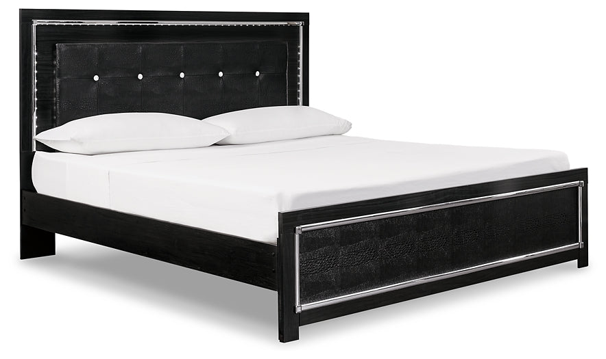 Kaydell King Upholstered Panel Bed with Mirrored Dresser Factory Furniture Mattress & More - Online or In-Store at our Phillipsburg Location Serving Dayton, Eaton, and Greenville. Shop Now.