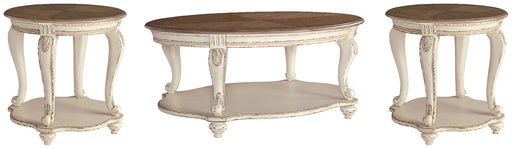 Realyn Coffee Table with 2 End Tables Factory Furniture Mattress & More - Online or In-Store at our Phillipsburg Location Serving Dayton, Eaton, and Greenville. Shop Now.