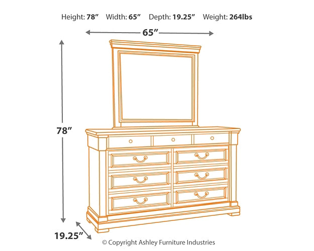 Bolanburg Queen Panel Bed with Mirrored Dresser, Chest and Nightstand Factory Furniture Mattress & More - Online or In-Store at our Phillipsburg Location Serving Dayton, Eaton, and Greenville. Shop Now.