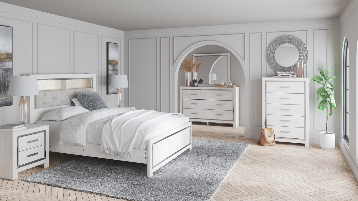 Altyra Queen Panel Bookcase Bed with Mirrored Dresser, Chest and Nightstand Factory Furniture Mattress & More - Online or In-Store at our Phillipsburg Location Serving Dayton, Eaton, and Greenville. Shop Now.