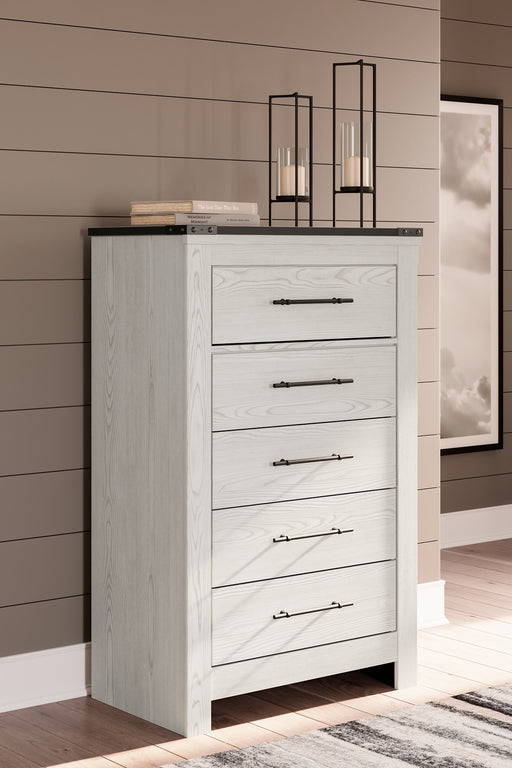 Schoenberg Five Drawer Chest Factory Furniture Mattress & More - Online or In-Store at our Phillipsburg Location Serving Dayton, Eaton, and Greenville. Shop Now.