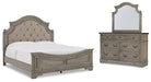 Lodenbay California King Panel Bed with Mirrored Dresser Factory Furniture Mattress & More - Online or In-Store at our Phillipsburg Location Serving Dayton, Eaton, and Greenville. Shop Now.