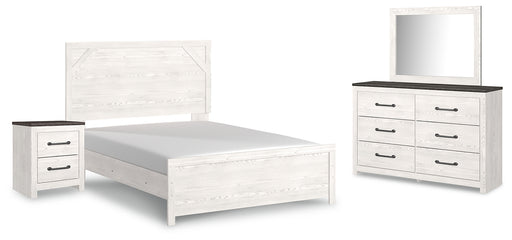 Gerridan Queen Panel Bed with Mirrored Dresser and Nightstand Factory Furniture Mattress & More - Online or In-Store at our Phillipsburg Location Serving Dayton, Eaton, and Greenville. Shop Now.