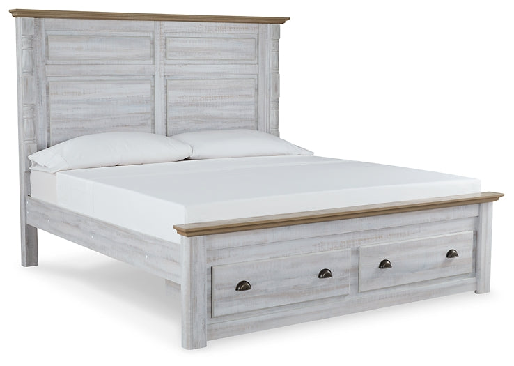 Haven Bay King Panel Storage Bed with Mirrored Dresser Factory Furniture Mattress & More - Online or In-Store at our Phillipsburg Location Serving Dayton, Eaton, and Greenville. Shop Now.