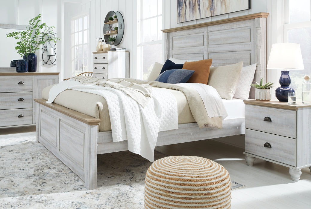 Haven Bay King Panel Bed with Mirrored Dresser, Chest and Nightstand Factory Furniture Mattress & More - Online or In-Store at our Phillipsburg Location Serving Dayton, Eaton, and Greenville. Shop Now.