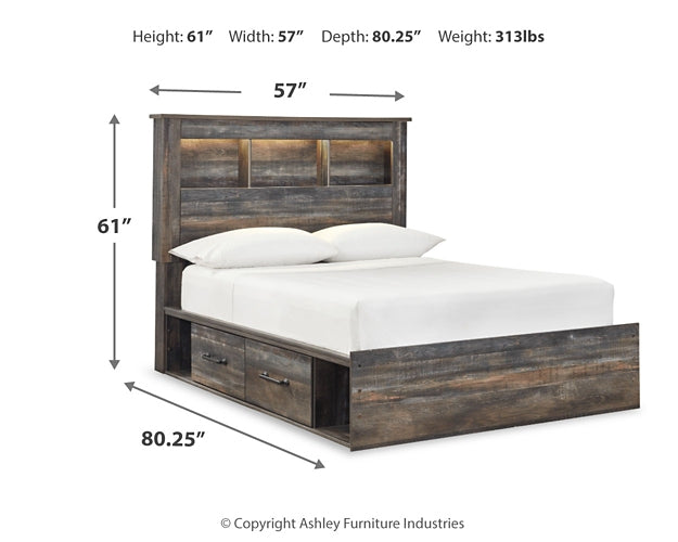 Drystan Full Bookcase Bed with 4 Storage Drawers with Dresser Factory Furniture Mattress & More - Online or In-Store at our Phillipsburg Location Serving Dayton, Eaton, and Greenville. Shop Now.