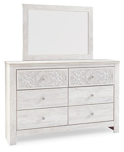 Paxberry Queen Panel Bed with Mirrored Dresser and Chest Factory Furniture Mattress & More - Online or In-Store at our Phillipsburg Location Serving Dayton, Eaton, and Greenville. Shop Now.