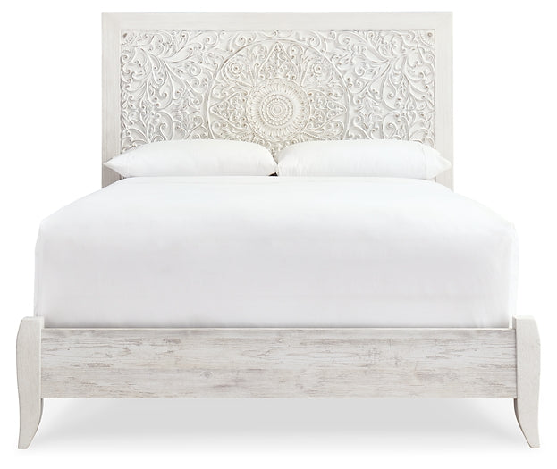 Paxberry Queen Panel Bed with Mirrored Dresser and Chest Factory Furniture Mattress & More - Online or In-Store at our Phillipsburg Location Serving Dayton, Eaton, and Greenville. Shop Now.