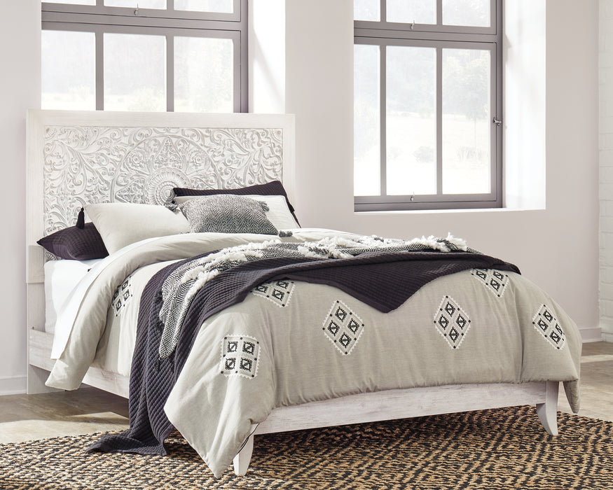 Paxberry Queen Panel Bed with Mirrored Dresser and 2 Nightstands Factory Furniture Mattress & More - Online or In-Store at our Phillipsburg Location Serving Dayton, Eaton, and Greenville. Shop Now.