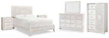 Paxberry Queen Panel Bed with Mirrored Dresser, Chest and 2 Nightstands Factory Furniture Mattress & More - Online or In-Store at our Phillipsburg Location Serving Dayton, Eaton, and Greenville. Shop Now.