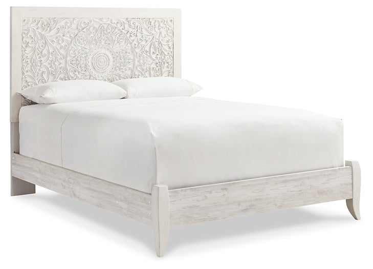 Paxberry Queen Panel Bed with Mirrored Dresser, Chest and 2 Nightstands Factory Furniture Mattress & More - Online or In-Store at our Phillipsburg Location Serving Dayton, Eaton, and Greenville. Shop Now.
