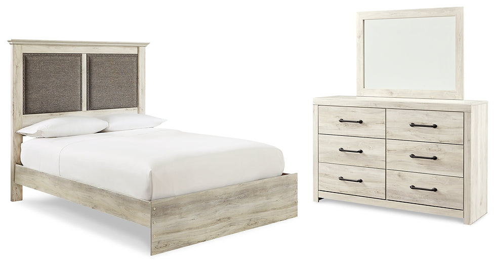 Cambeck King Upholstered Panel Bed with Mirrored Dresser Factory Furniture Mattress & More - Online or In-Store at our Phillipsburg Location Serving Dayton, Eaton, and Greenville. Shop Now.