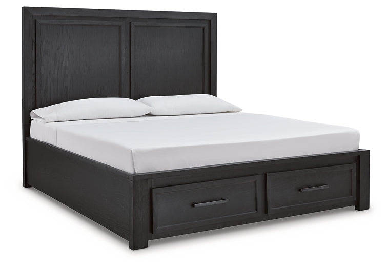 Foyland King Panel Storage Bed with Mirrored Dresser and 2 Nightstands Factory Furniture Mattress & More - Online or In-Store at our Phillipsburg Location Serving Dayton, Eaton, and Greenville. Shop Now.