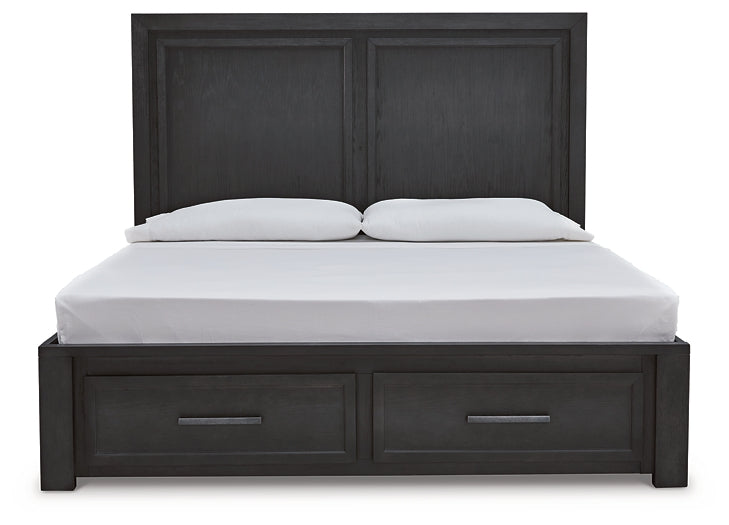 Foyland Queen Panel Storage Bed with Mirrored Dresser and 2 Nightstands Factory Furniture Mattress & More - Online or In-Store at our Phillipsburg Location Serving Dayton, Eaton, and Greenville. Shop Now.