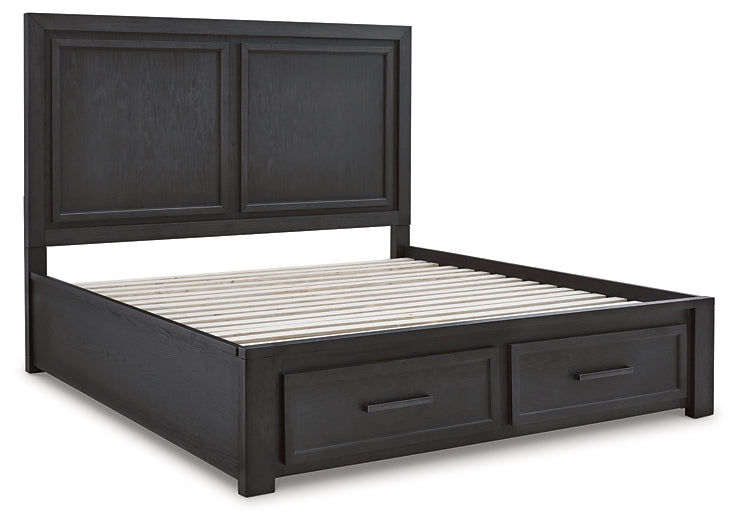 Foyland King Panel Storage Bed with Mirrored Dresser, Chest and 2 Nightstands Factory Furniture Mattress & More - Online or In-Store at our Phillipsburg Location Serving Dayton, Eaton, and Greenville. Shop Now.