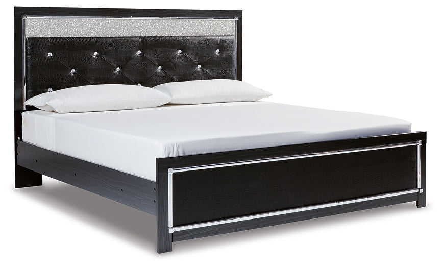 Kaydell King Upholstered Panel Platform Bed with Mirrored Dresser Factory Furniture Mattress & More - Online or In-Store at our Phillipsburg Location Serving Dayton, Eaton, and Greenville. Shop Now.