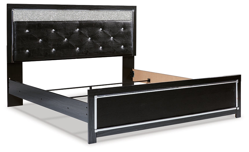 Kaydell King Upholstered Panel Platform Bed with Mirrored Dresser, Chest and Nightstand Factory Furniture Mattress & More - Online or In-Store at our Phillipsburg Location Serving Dayton, Eaton, and Greenville. Shop Now.