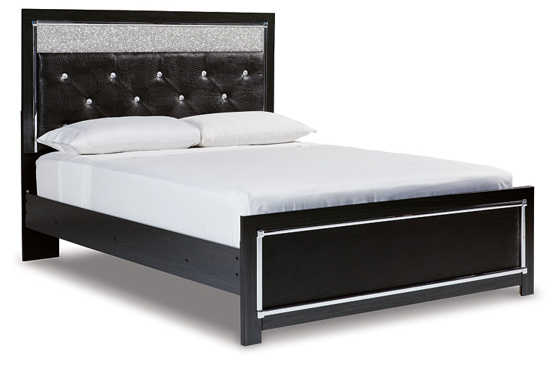 Kaydell Queen Upholstered Panel Bed with Mirrored Dresser Factory Furniture Mattress & More - Online or In-Store at our Phillipsburg Location Serving Dayton, Eaton, and Greenville. Shop Now.