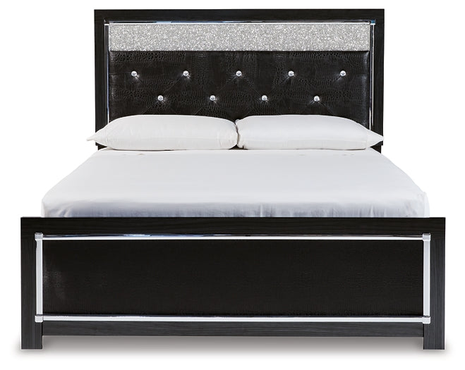 Kaydell Queen Upholstered Panel Bed with Mirrored Dresser and 2 Nightstands Factory Furniture Mattress & More - Online or In-Store at our Phillipsburg Location Serving Dayton, Eaton, and Greenville. Shop Now.