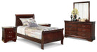 Alisdair Twin Sleigh Bed with Mirrored Dresser and 2 Nightstands Factory Furniture Mattress & More - Online or In-Store at our Phillipsburg Location Serving Dayton, Eaton, and Greenville. Shop Now.