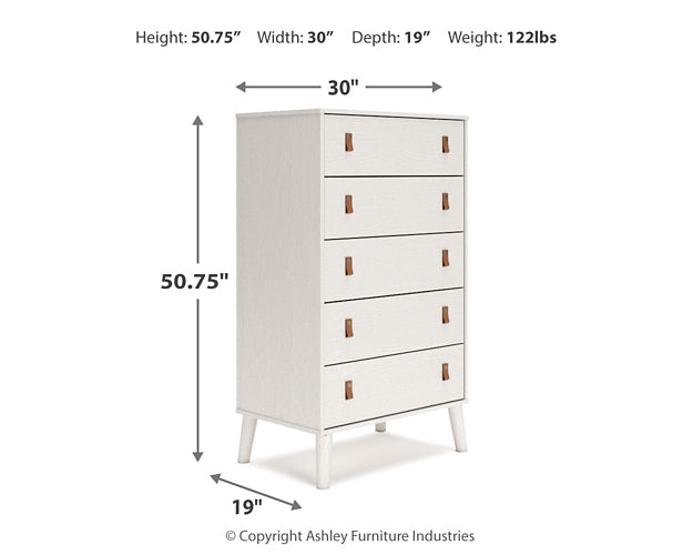 Aprilyn Full Panel Bed with Dresser and Chest