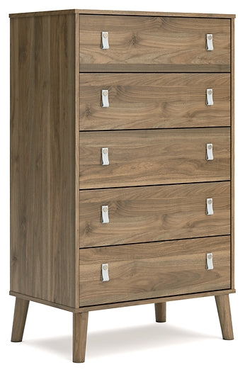 Aprilyn Full Bookcase Headboard with Dresser, Chest and Nightstand